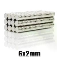 ราคา 500/ 1000ชิ้น แม่เหล็ก 6x2 มม. กลมแบน 6x2มิล Magnet Neodymium 6*2mm แม่เหล็กแรงสูง 6mm x 2mm กลมแบน 6x2mm (1734404380209743728)