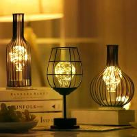 ราคา โคมไฟ LED รูปหัวใจสำหรับผู้หญิง โคมไฟกลางคืน ศิลปะเหล็ก แก้วไวน์แดง ขวดไวน์แดง ของขวัญวันหยุด ของตกแต่ง (1734115983055620087)