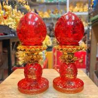 ราคา เทียนไหว้เจ้า เชิงเทียนไฟฟ้า ดอกบัวตูม ฐานสัปปะรด LED โคมไฟ โคมดอกบัว ไฟฟ้า ไหว้พระ ไหว้เจ้า สูง 8 / 10 นิ้ว (1734403897583961988)