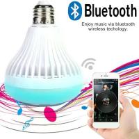 ราคา หลอดไฟ LED, E27, 12W, AC85-265V, ลำโพงบลูทูธ, เพลง, รีโมทคอนโทรล, โคมไฟ RGB เปลี่ยนสี, เหมาะสำหรับห้องนอน, ปาร์ตี้, ตกแต่ง DIY (1732113134289455688)