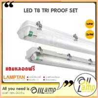 ราคา Lamptan โคมไฟ T8 LED รุ่น TRI PROOF SET 9W (กันน้ำโคมแถมหลอด) เปลี่ยนหลอดได้ ใช้งานภายนอก สวัสดิการสด (1732555982660863996)