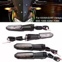 ราคา สําหรับ KAWASAKI Versys 650 1000 X250 X300 รถจักรยานยนต์ LED ไฟเลี้ยวไฟกระพริบด้านหน้าด้านหลังรถจักรยานยนต์ Flasher โคมไฟ (1731677582646150371)