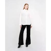 ราคา Embroidered Shirt เสื้อเชิ้ตแขนยาว ผ้าลูกไม้ฉลุ Cotton (AW24-T011-C) (1731761716141328588)