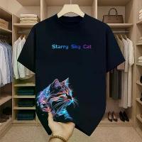 ราคา เสื้อผู้ชายเทสดี สกรีนลายแมวเท่ๆ เสื้อยืดคอกลม-แขนสั้น oversize t-shirt เสื้อสตรีทแฟชั่นผู้ชายเท่ๆ เสื้อแมว โอเวอร์ไซส์ เสื้อยืดคนอ้วน เนื้อผ้านุ่มยืดใส่สบาย (1733904561099081418)