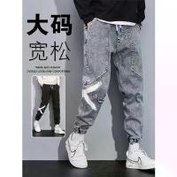 ราคา 2026 Men's Pants 2026 New Plus Size Autumn Winter Casual Jeans Men's Large Size Loose Jogger Cargo Pants (1734009865117140779)