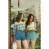 ราคา Sis story กางเกงยีนส์ขาสั้น เอวสูง พับขา Sis041 Mindy jeans (1733879913264940937)