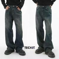 ราคา TECHIT FRANKER JEANS กางเกงขากระบอกใหญ่ผ้ายีนส์สีสนิมสุดเท่แนวสตรีท (1733539022800652255)