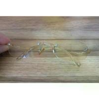 ราคา แว่นกันแดด Percy P-785 Rimless Sunglasses Size 49/22 128mm สีเหลืองใส (1733594486259025487)