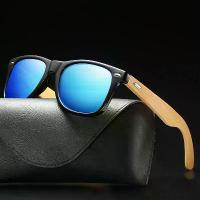 ราคา Fashion Bamboo Wood Vintage Square Sunglasses Men Women Luxury Brand Designer Sun Glasses Wooden Driving UV400 Eyewear (1733628361904064330)