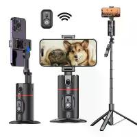 ราคา 2025 NEW Gimbal Stabilizer Selfie Stick Foldable Wireless Tripod with Bluetooth Shutter Monopod for iPhone Android smartphone (1733762106099075004)