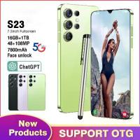 ราคา 【รับประกัน1ปี】2025 NEW S23 5G 7.5นิ้ว โทรศัพท์มือถือ รองรับ2ซิม Smartphone 4G_5G โทรศัพท์สมา แรม16GB รอม1TB โทรศัพท์ถูกๆ มือถือราคาถูกๆ โทรศัพท์สำห รับเล่นเกม โทรสับราคาถูก โทรศั (1731855109739415401)