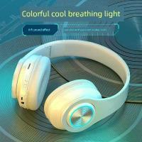 ราคา หูฟังครอบ หูฟังครอบหู LED Bluetooth Headset ชุดหูฟัง Bluetooth เรืองแสงแบบสวมศีรษะแบบเบสหนักแบบไร้สาย (1734367487675237473)