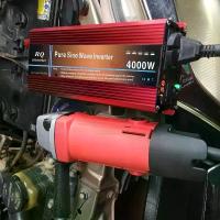 ราคา RQ4000W ۩หม้อแปลง อินเวอเตอร์ ติดรถยนต์ แปลงไฟรถเป็นไฟบ้าน Car Power Inverter 12v to 220v Converter DC To AC 220V Adaptor 20 รา อินเวอร์เตอร์โซล่าเซลล์ เครื่องแปลงไฟ (1731398107493665257)