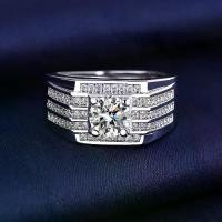 ราคา COD. LY JEWELRY ring diamond Moissanite men 1 carat water 100-98 silver 92.5% D-VVS1 : F2018 เครื่องประดับแฟชั่น (1734442873461769405)