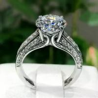 ราคา （จัดส่งจากประเทศไทย）. LY JEWELRY ring diamond Moissanite women 2 carat water 100-98 silver 92.5% D-VVS1 : D2037 เครื่องประดับแฟชั่น (1734442343167329719)