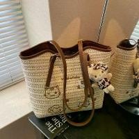 ราคา Cute Cartoon Women's Tote Bag Large Capacity Fashion Crossbody Bag for Girls Lightweight Casual Shoulder Bag with 3 Colors Perfect for Shopping Travel Daily Use (1734195794551015390)