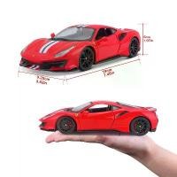 ราคา Bburago 1:24 Ferrari 488 Pista Classic Car Model Collection Children's Toy Gift (1734425216543196238)