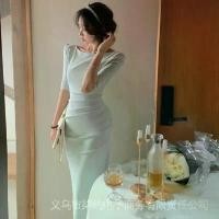 ราคา ชุดเดรส Midi ฤดูร้อน สไตล์เรียบหรู สีเขียวพาสเทลและสีเบจ 05 (1730625136451094533)