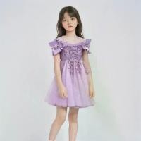 ราคา ชุดเจ้าหญิงสำหรับเด็กผู้หญิง, ชุดเดรส Tulle พอง, กระโปรงพองสีม่วง, เหมาะสำหรับงานแต่งงาน, ชุดการแสดงสาวน้อยดอกไม้, ชุดราตรี, จัดส่งพร้อมกัน (1731541512621098714)
