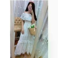 ราคา CODDress เดรสยาวสีขาว ชุดไปทะเล ชุดไปคาเฟ่ ชุดไปเที่ยว ชุดเดรส ชุดแต่งงานTikTok (1733906646561097336)