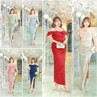 ราคา เดรสราตรียาว สำหรับสาวอวบ ชุดเดรส ชุดเพื่อนเจ้าสาว ชุดออกงานคนอ้วน เดรสออกงานสาวอวบ พร้อมซับใน ซิปหลัง พลัสไซส์ BF (1733697369780487631)