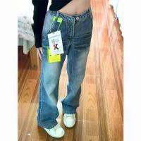 ราคา กางเกงยีนส์ขาบานเอวสูง ดีไซน์ร่องรอยซัก สำหรับผู้ชายและผู้หญิง ฤดูใบไม้ผลิและฤดูร้อน บางและหลวม ขากว้าง เอฟเฟกต์กระชับสัดส่วน สีซีดจาง กางเกงทรงตรงยาว มาใหม่ในสต็อก กางเกงยีนส์ คน อ้วน (17314506185916