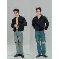 ราคา KINS | JEANS กางเกงยีนส์ผู้ชาย ทรงกระบอกตรง ขาดเข่า มี Size S-2XL กางเกงยีนส์ แนวสตรีท (F113) (1733705633175143929)