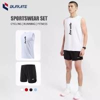 ราคา ชุดกีฬา2ชิ้น เสื้อ กางเกงขาสั้น ผ้าร่มแห้งไว เหมาะสำหรับการออกกำลังกาย ทั้งผู้ชายและผู้หญิง (1734102224541877901)