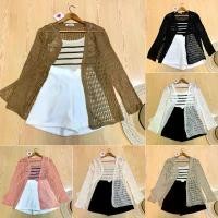 ราคา LILY ชุดเซ็ต*มีขายแยก[เสื้อคลุม+สายเดี่ยว+กางเกง] นำเข้า เสื้อสายเดี่ยว เสื้อคลุม กางเกงขาสั้น ชุดเซ็ตสวยๆ ชุดน่ารักๆ (1734130432715163243)