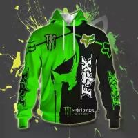 ราคา 2021 เสื้อฮู้ดผู้ชายใหม่ สบายๆ โลโก้ FOX Monster Energy เสื้อพูลโอเวอร์ แฟชั่นสตรีท เท่ เสื้อผ้าทีมแข่งรถมอเตอร์ไซค์ เสื้อกันหนาวผู้ชาย ฤดูใบไม้ผลิและฤดูใบไม้ร่วง เสื้อพิมพ์ 3D ส (1733580876123112464)
