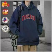 ราคา เสื้อฮู้ด CHICAGO สไตล์ K‑Pop แขนยาว เสื้อสตรีทแวร์ สำหรับผู้ชาย เสื้อกันหนาว พร้อมข้อความ (1734370655617320275)