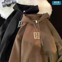 ราคา เสื้อสเวตเตอร์มีฮู้ด สีน้ำตาล สไตล์อเมริกันวินเทจ เสื้อสวมหัวมีฮู้ด ชุดคู่รัก เสื้อฮู้ด (1730188616124369853)