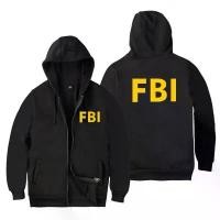 ราคา FBI Agent Logo Zipper Hoodie Jacket - เสื้อฮู้ด Distro Custom สําหรับผู้ชายและผู้หญิงS-5XL (1734261392570615392)