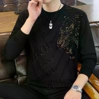 ราคา ผู้ชาย เสื้อสเวตเตอร์ คอกลม แฟชั่น พิมพ์ลาย เสื้อยืดแขนยาว เสื้อผ้าผู้ชาย (1734000304085697858)