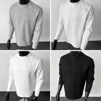 ราคา MR9 Sweater 3269 เสื้อสเวตเตอร์ แขนยาว คอกลม แต่งแถบ แฟชั่นกันหนาว สีดำ ขาว เทาเข้ม เทาอ่อน ไซส์ L-3XL Clothing (1734226522655590120)
