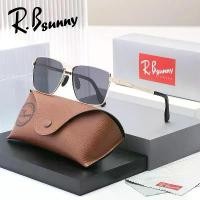 ราคา แว่นกันแดดทรงสี่เหลี่ยม RBsunny แฟชั่นผู้ชาย แว่นกันแดดหกเหลี่ยม กรอบโลหะ แว่นตาขับรถ แว่นกันแดด (1733909862994970371)