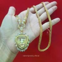 ราคา สร้อยคอ ลายสี่เสาหัวมังกรพร้อมจี้พญาครุฑ3กษัตริย์และทQง เกรดพรีเมี่ยม น้ำหนัก2บาท ไม่ลอกไม่ดำ มีใบรับประกัน (1729599183983380498)