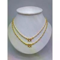 ราคา [ส่งฟรี] สร้อยคอ 2 กษัตริย์ สร้อยคองางทองเหลือง 925 ลายเม็ดข้าวตัด ลายสวย (1734153152168952994)