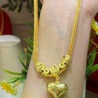 ราคา สร้อยคอ 6 เสาระย้าโอ่งมีนาหัวใจ น้ำหนัก 3 บาท ความยาว 18 (1732428650094036354)