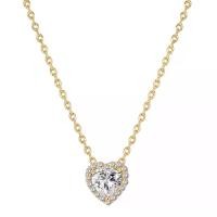 ราคา จี้รูปหัวใจ, ชุบทอง 14K, เพทาย, สร้อยคอ Halo, PAVOI (1732109600396707180)