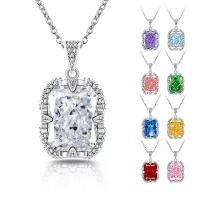 ราคา สร้อยคอ เพทาย พลอย สีสันสดใส ประกาย ฝังเพชร คาร์บอนสูง สไตล์ยุโรปและอเมริกา ราคาไม่แพง หรูหรา (1733234714339542278)