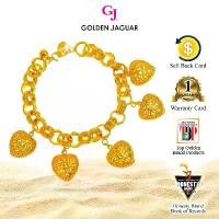 ราคา EmasJaguar 45.2g สร้อยข้อมือชุบทอง 916 GJ สร้อยข้อมือ Audi Kikir 1.0 Love Hollow เครื่องประดับชุบทอง 24K (21161003-LH) (1734372319843026637)