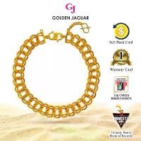 ราคา สร้อยข้อมือ EmasJaguar 10.0g 916 ชุบทอง GJ สร้อยข้อมือมือ Coco Smooth Sand คู่ 1.0 24K ชุบทอง (2461012) (1733952647880279180)