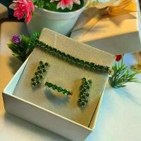 ราคา เซ็ตพลอยมรกต3ชิ้น ต่างหูระย้า+แหวนฟรีไซร์+สร้อยข้อมือ (1733872411526071965)