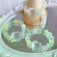 ราคา 【Lime Soda】สร้อยข้อมือDIY ,Fluorite / ฟลูออไรท์สีเขียวมอนโมนธรรมชาติ, Lemon Quartz, Clear Quartz,หินมลคลนำโชค (1733307156901037274)