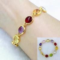 ราคา 【ส่งฟรี】 สร้อยข้อมือ เครื่องประดับพลอย ยาว7นิ้ว สร้อยข้อมือทองพลอยสวย สร้อยข้อมือผู้หญิง 0127 (1734433629626991922)