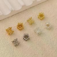 ราคา อุปกรณ์เสริมลูกปัดขายส่ง ทองคำแท้ 18K ชุบเคลือบ รักษาความสีแบบโปร่งเจาะลายห้าทิศทาง แบบสองชั้น ลายดอกไม้สำหรับงาน DIY สร้อยข้อมือ สร้อยคอ เครื่องประดับ ที่จัดระเบียบดอกไม้ (1734096862546134070)