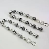 ราคา Chrome Hearts สร้อยข้อมือ Chaoxuanxin สไตล์เรโทร ลายสมอเรือและดอกไม้ รูปทรงกลม แบบต่อ สร้อยข้อมือสไตล์พังค์ระดับสูง (1733803302741444034)