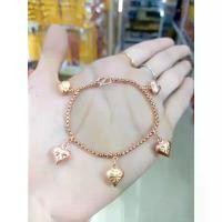 ราคา สร้อยข้อมือผู้หญิงมีตุ้งติ้งหัวใจ สร้อยข้อมือ2สลึง (1733960091538064479)