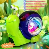 ราคา ของเล่นหอยทากไฟฟ้าจำลอง เดินได้ ของเล่นคลานพร้อมเสียงดนตรีสำหรับเด็ก ของเล่นเสริมพัฒนาการเด็ก อิเล็กทรอนิกส์ ของขวัญเทศกาล รถบังคับด้วยแบตเตอรี่สำหรับเด็ก ของเล่นเสริมประสาทสัมผั (1733338348981159679)
